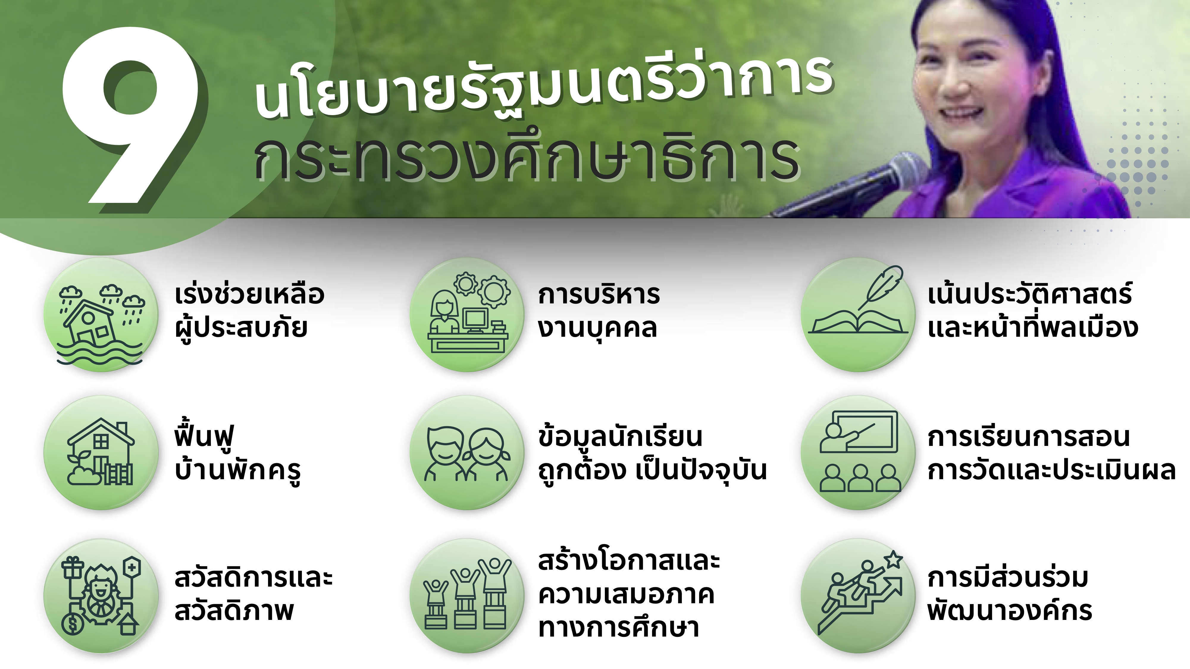 9 นโยบาย รมต