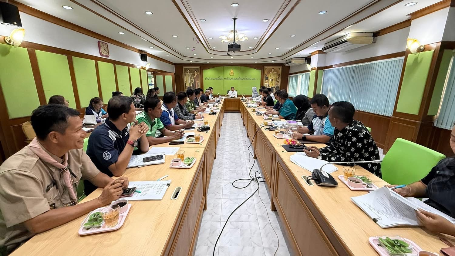 ในการประชุมคณะกรรมการดำเนินการจัดการแข่งขันกีฬานักเรียน "ชบาเกมส์ ตานี 1"